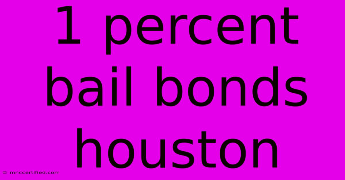 1 Percent Bail Bonds Houston