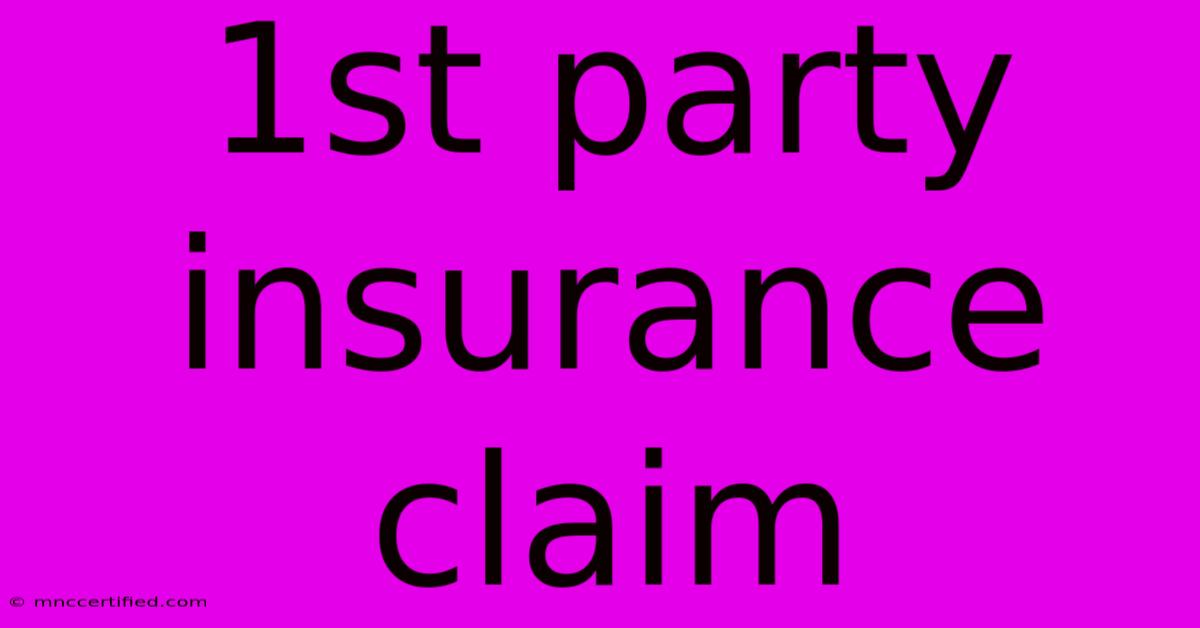 1st Party Insurance Claim