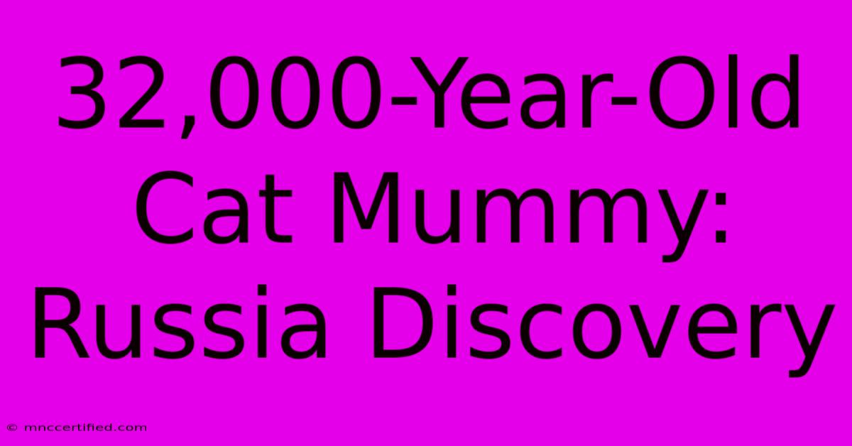 32,000-Year-Old Cat Mummy: Russia Discovery