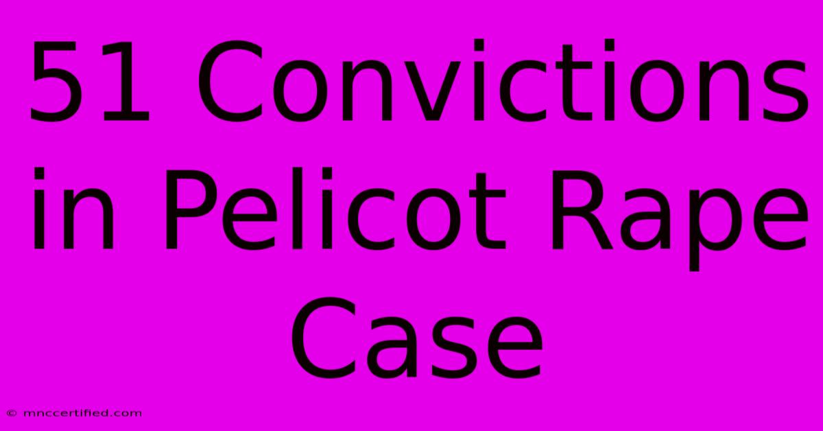 51 Convictions In Pelicot Rape Case