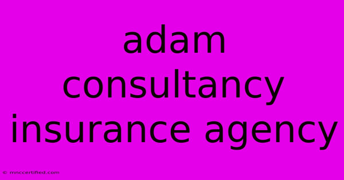 Adam Consultancy Insurance Agency