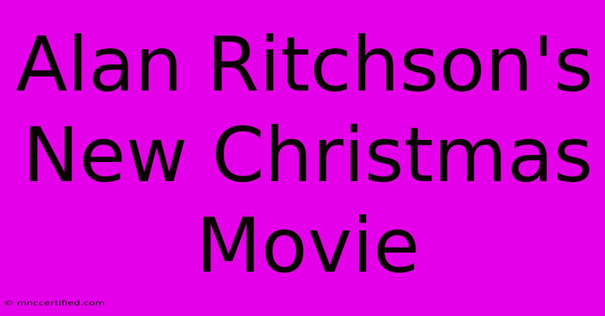 Alan Ritchson's New Christmas Movie