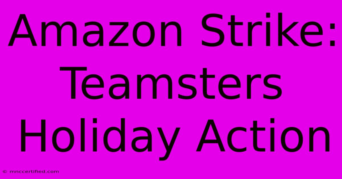 Amazon Strike: Teamsters Holiday Action