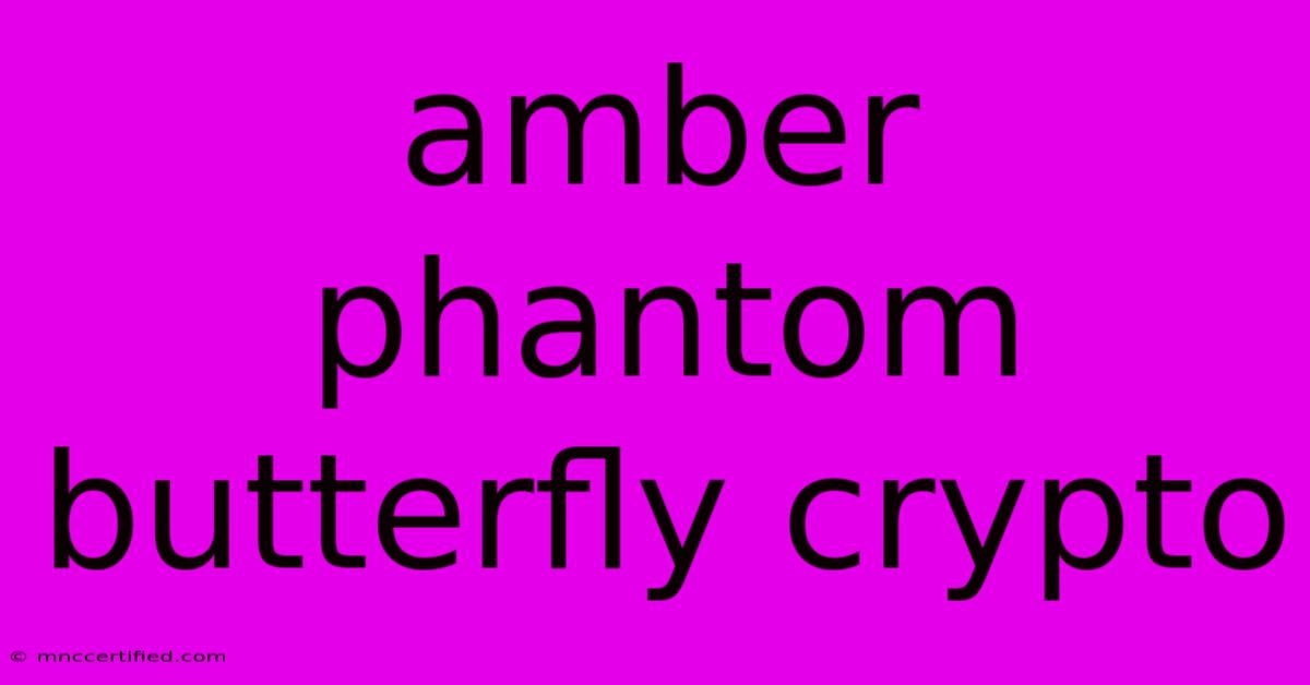 Amber Phantom Butterfly Crypto