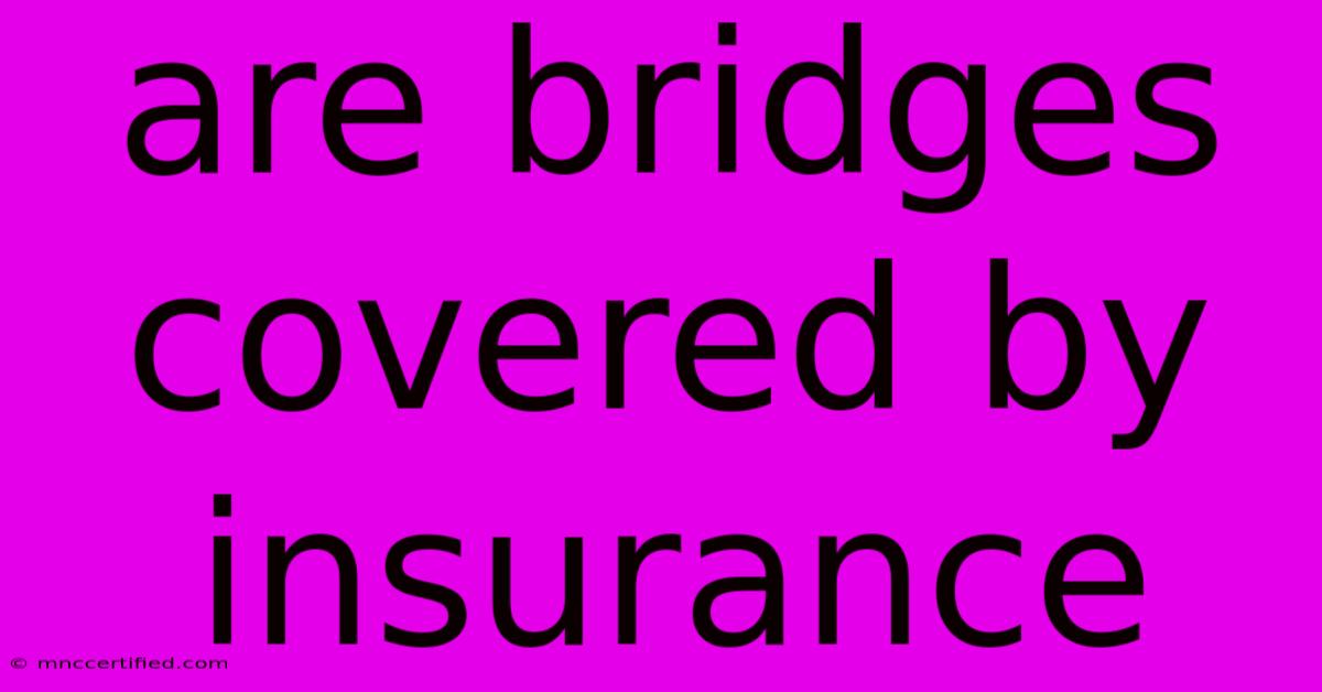 Are Bridges Covered By Insurance