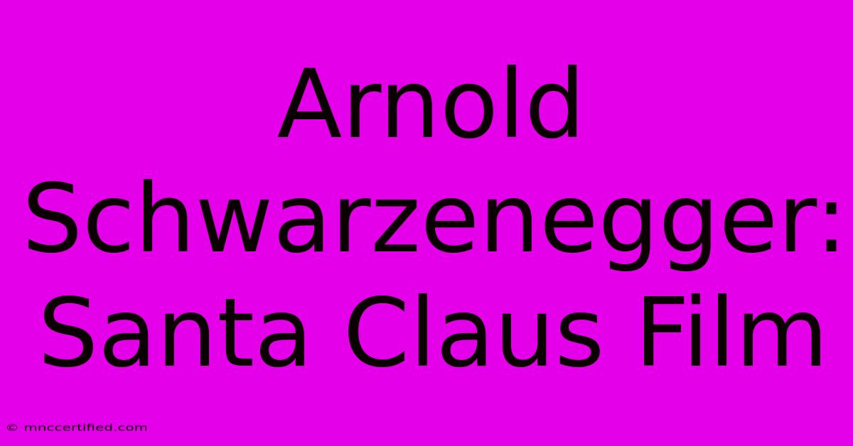 Arnold Schwarzenegger: Santa Claus Film