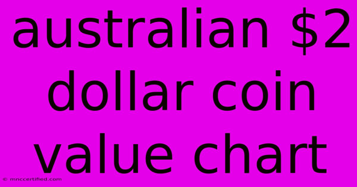 Australian $2 Dollar Coin Value Chart