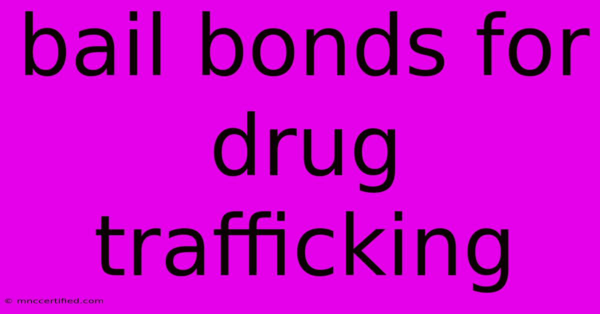 Bail Bonds For Drug Trafficking