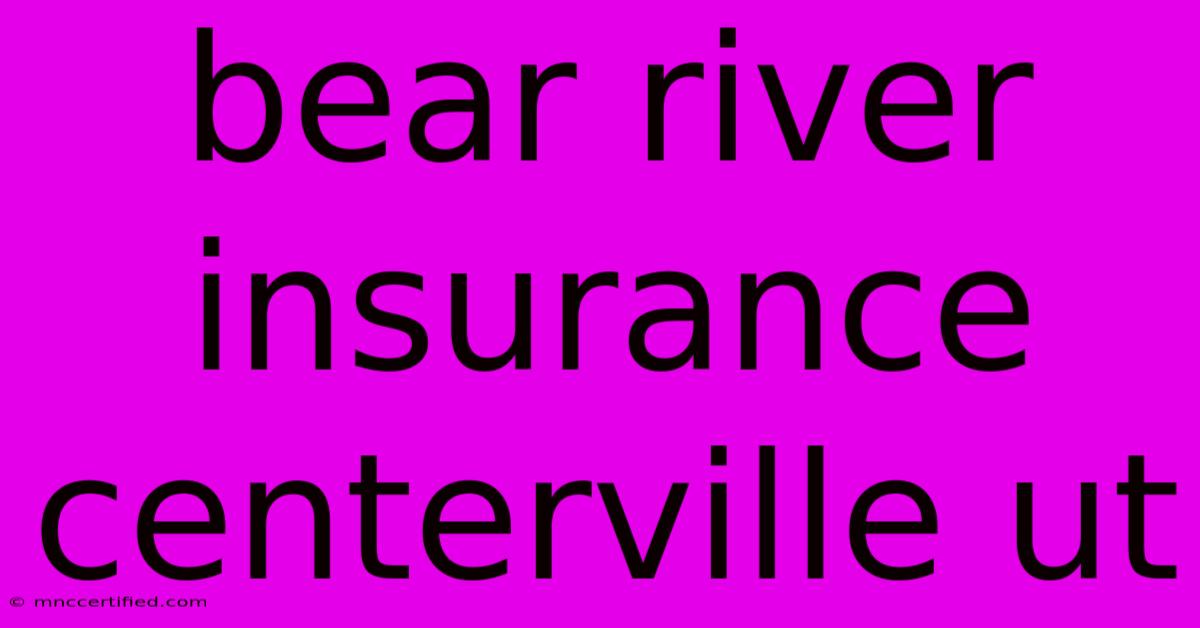 Bear River Insurance Centerville Ut