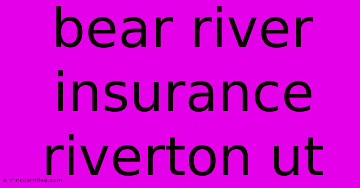 Bear River Insurance Riverton Ut