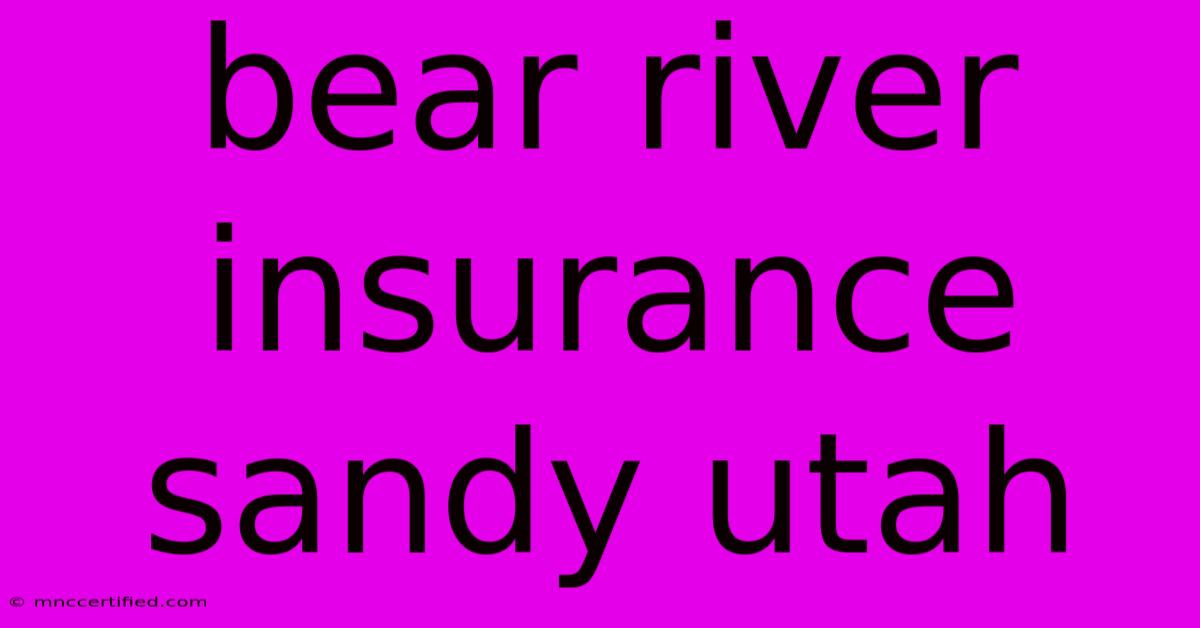 Bear River Insurance Sandy Utah