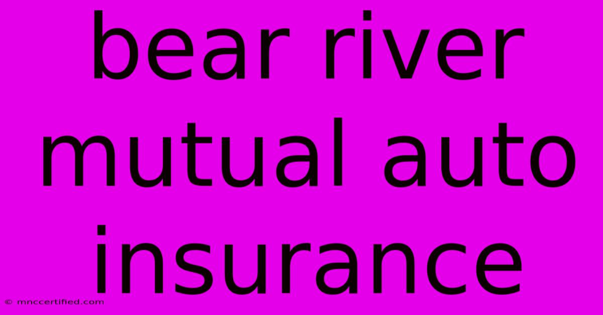 Bear River Mutual Auto Insurance