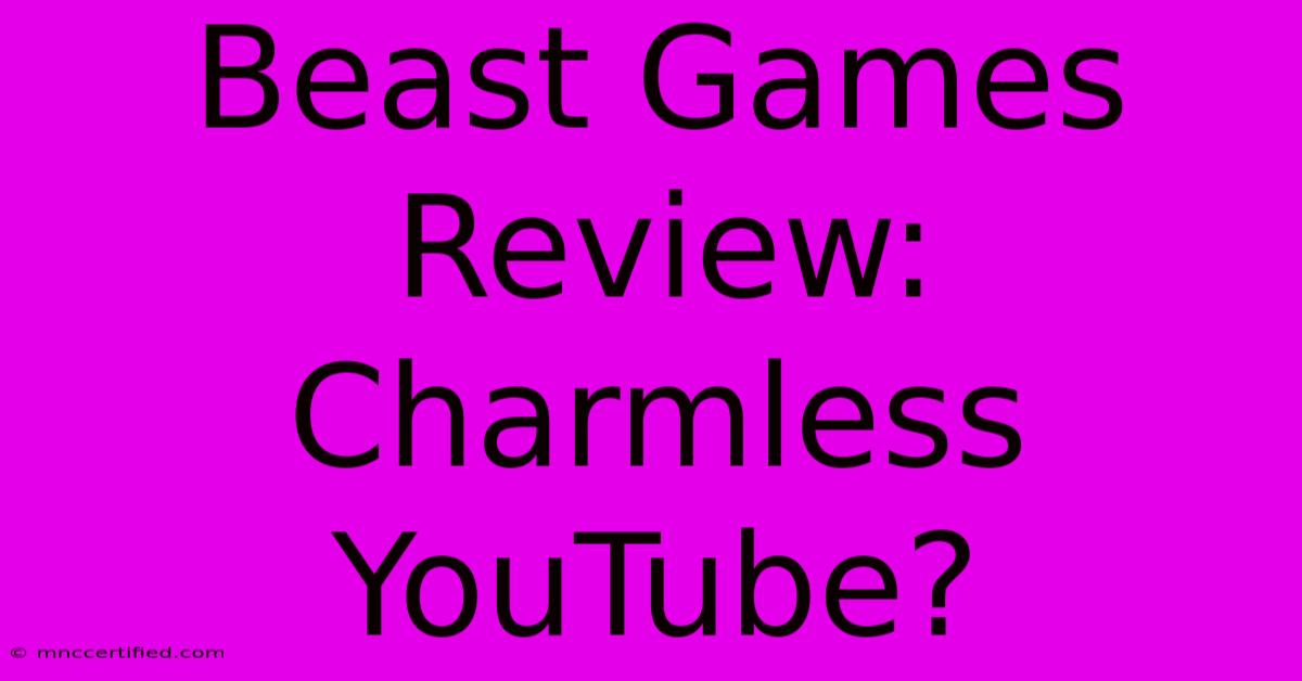 Beast Games Review: Charmless YouTube?