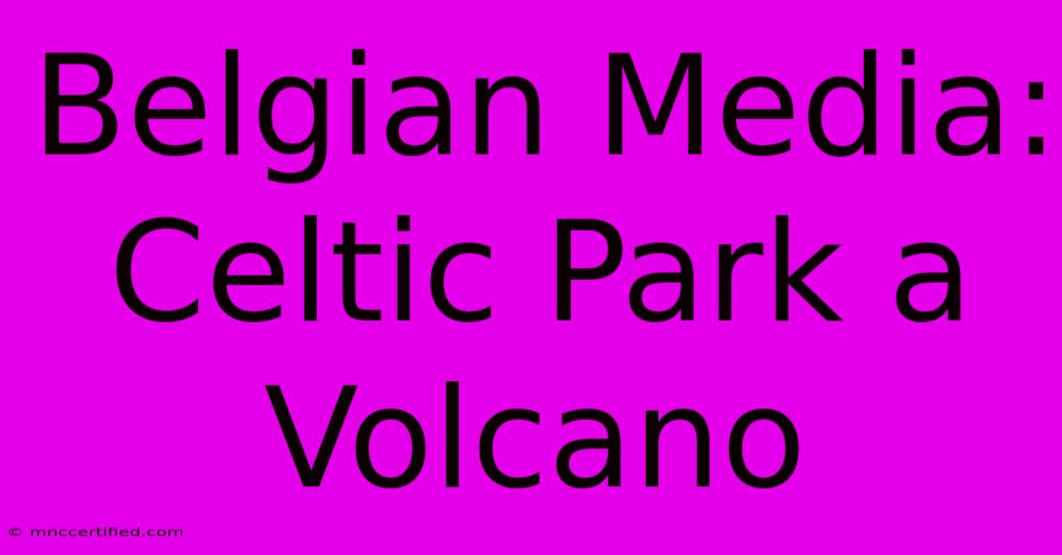 Belgian Media: Celtic Park A Volcano