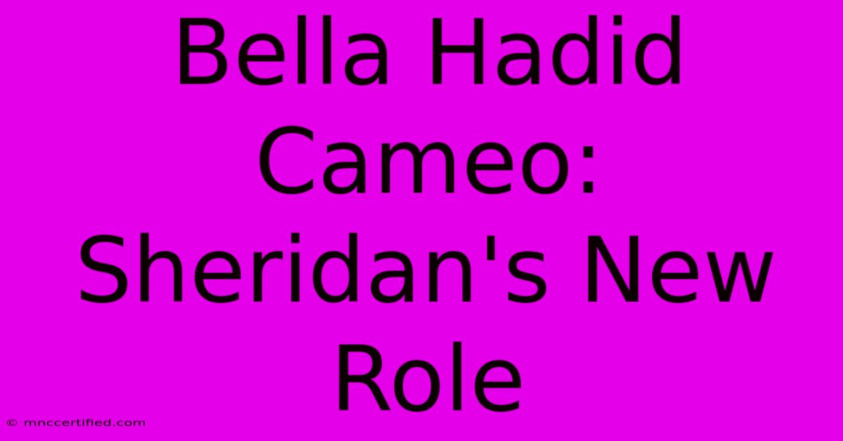 Bella Hadid Cameo: Sheridan's New Role