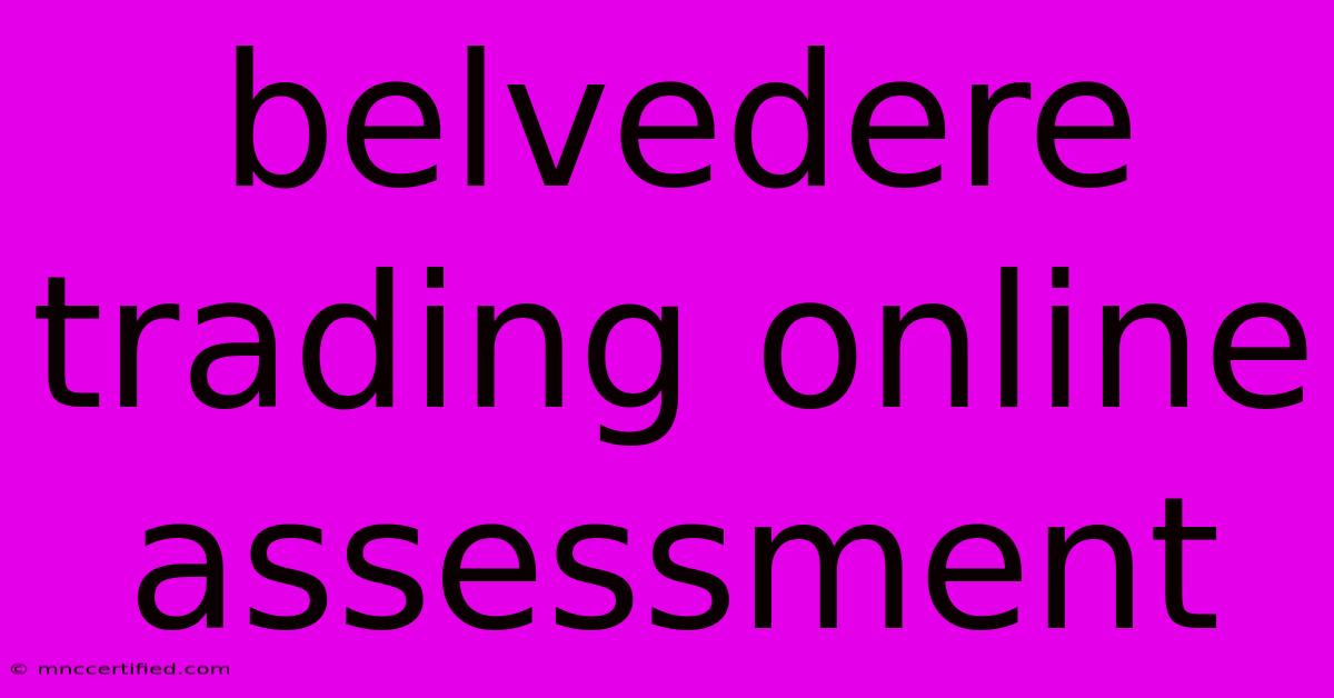 Belvedere Trading Online Assessment