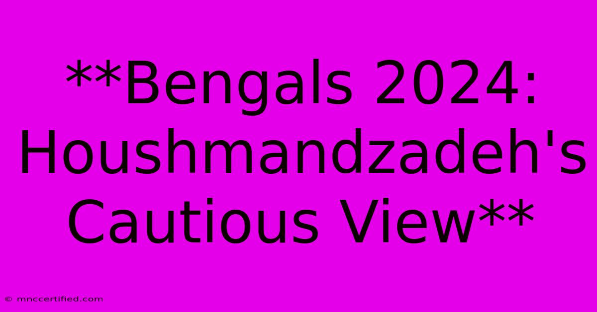 **Bengals 2024: Houshmandzadeh's Cautious View** 