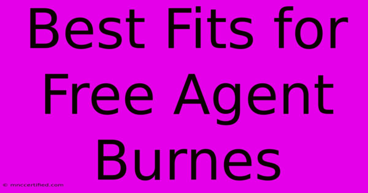 Best Fits For Free Agent Burnes