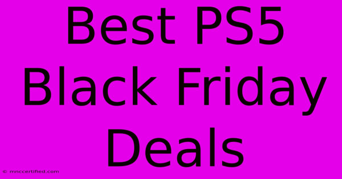 Best PS5 Black Friday Deals