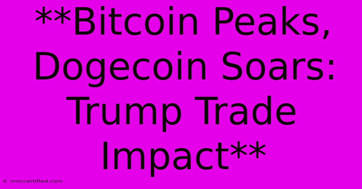 **Bitcoin Peaks, Dogecoin Soars: Trump Trade Impact**