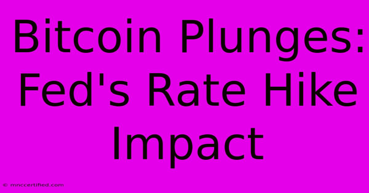 Bitcoin Plunges: Fed's Rate Hike Impact