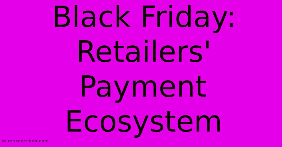 Black Friday: Retailers' Payment Ecosystem