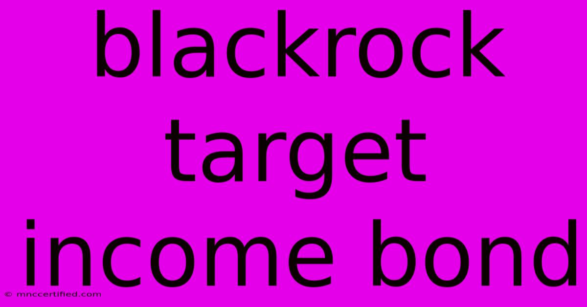 Blackrock Target Income Bond