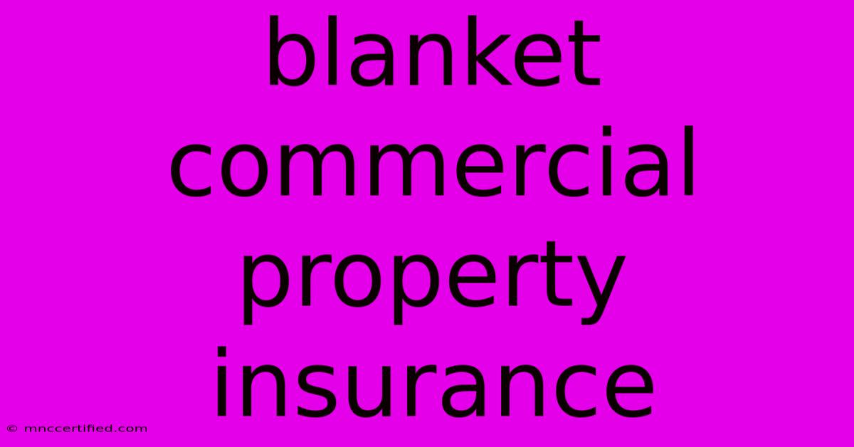 Blanket Commercial Property Insurance