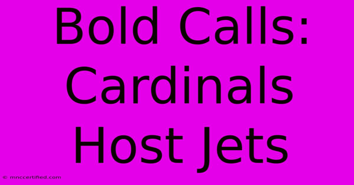 Bold Calls: Cardinals Host Jets