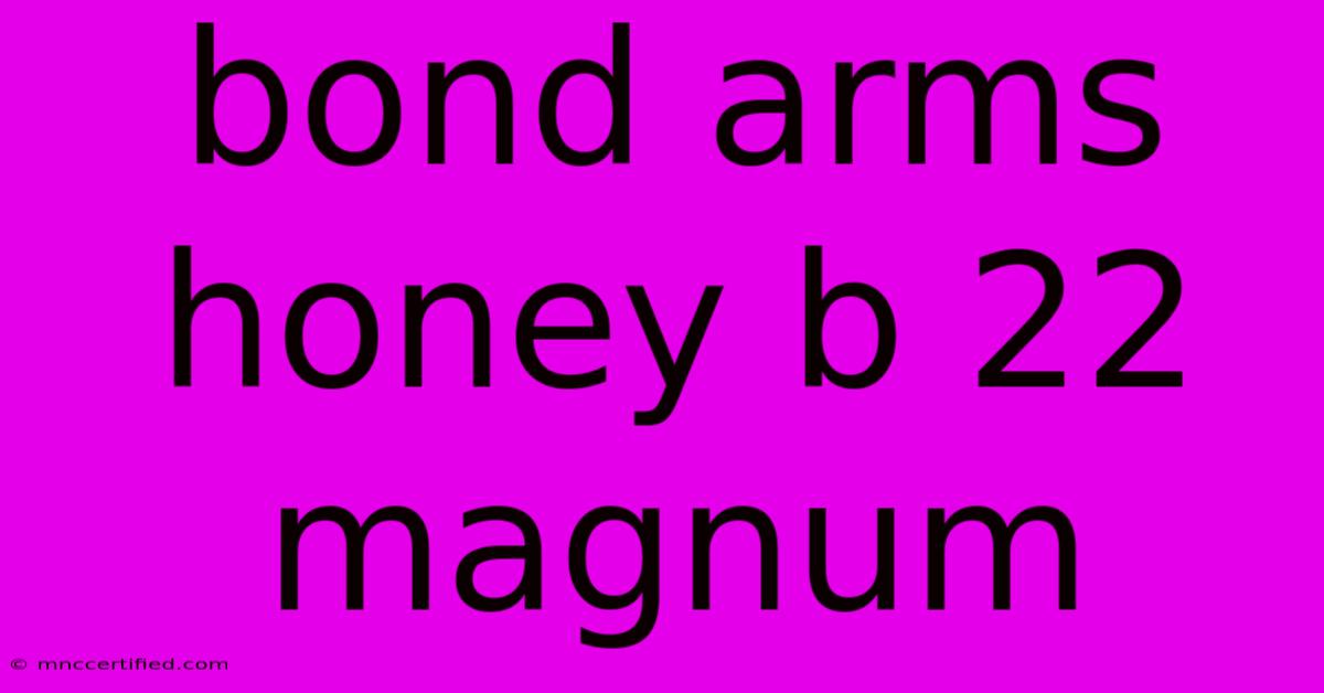 Bond Arms Honey B 22 Magnum