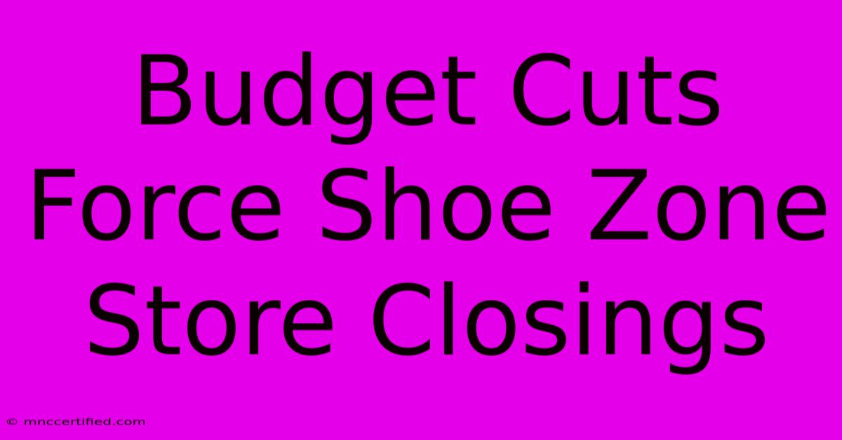 Budget Cuts Force Shoe Zone Store Closings