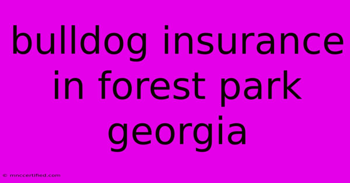 Bulldog Insurance In Forest Park Georgia