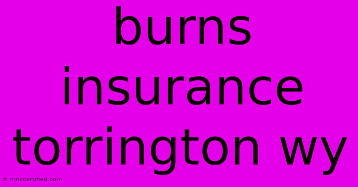 Burns Insurance Torrington Wy