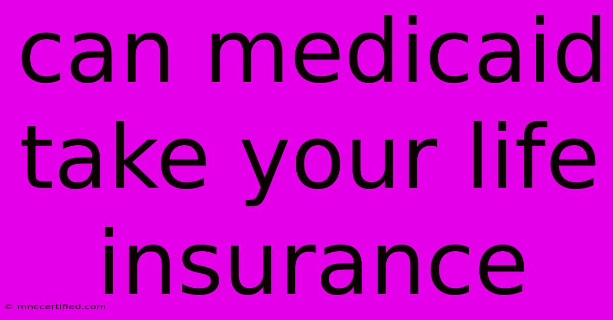 Can Medicaid Take Your Life Insurance