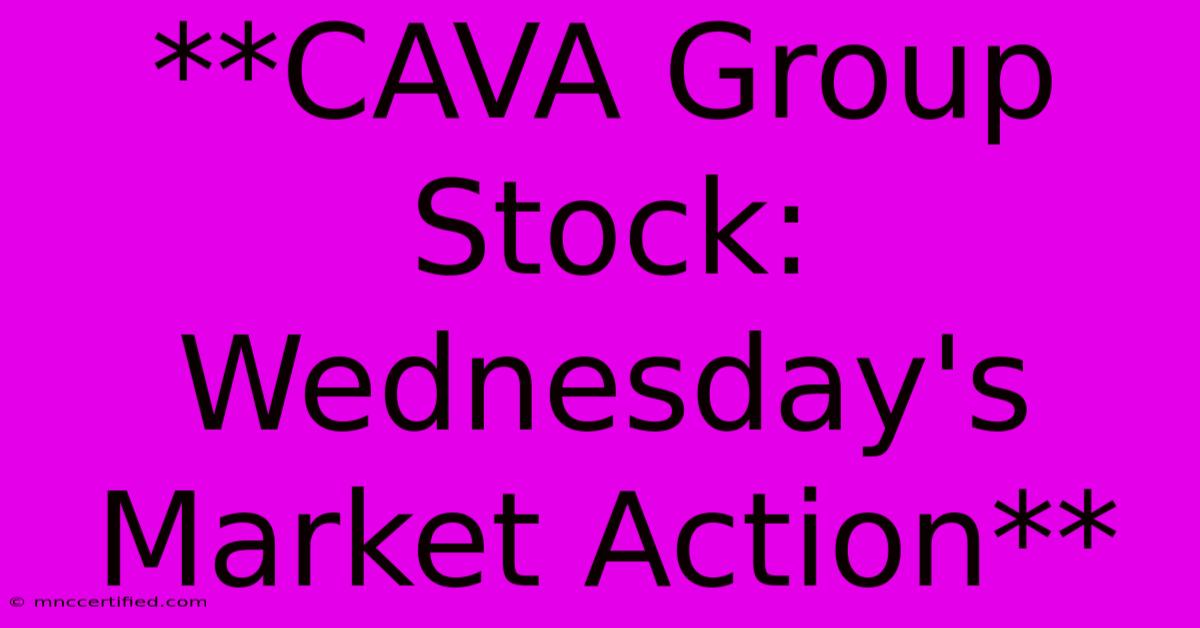 **CAVA Group Stock: Wednesday's Market Action**