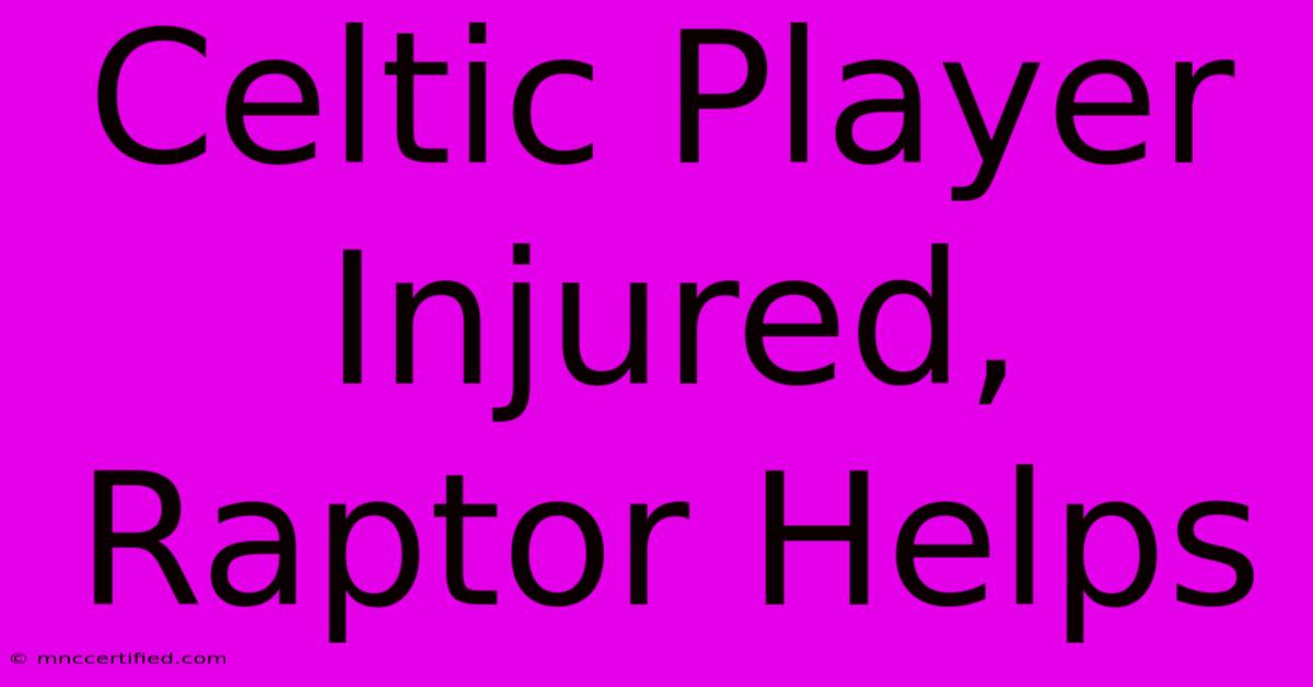 Celtic Player Injured, Raptor Helps