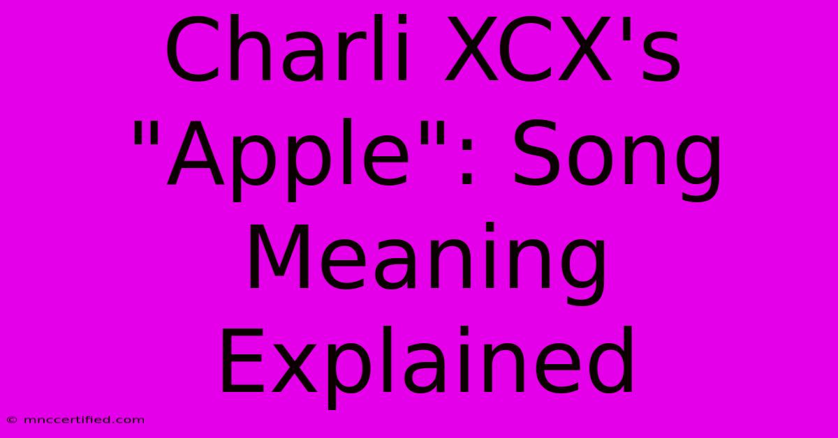 Charli XCX's 