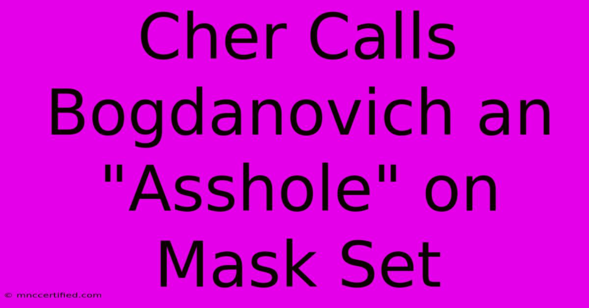 Cher Calls Bogdanovich An 