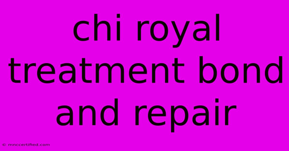 Chi Royal Treatment Bond And Repair