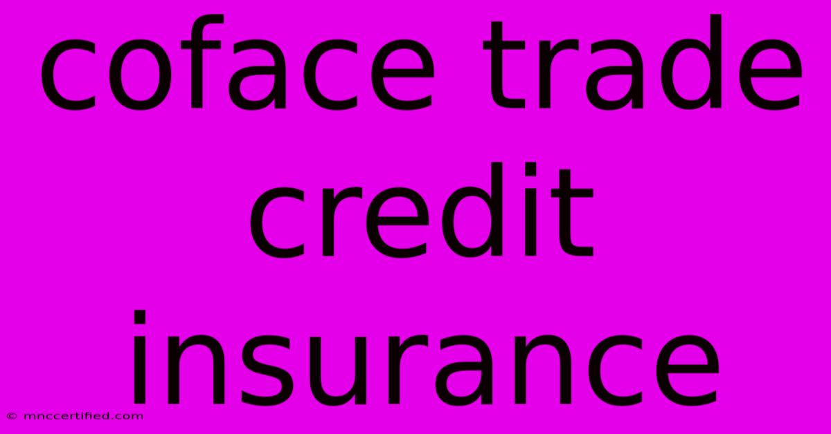 Coface Trade Credit Insurance