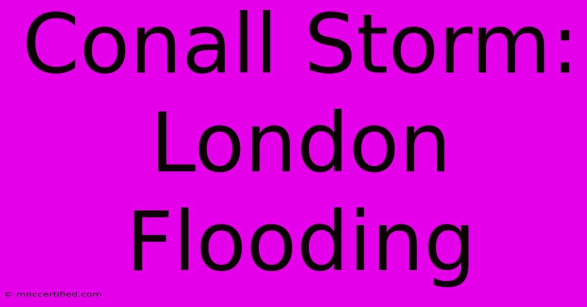 Conall Storm: London Flooding