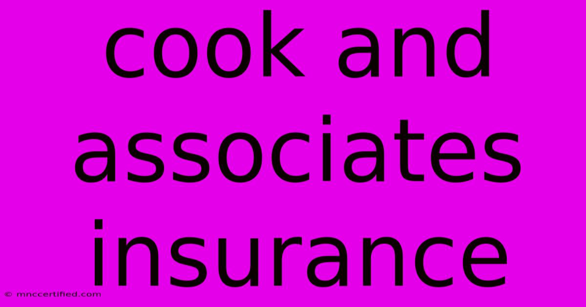 Cook And Associates Insurance