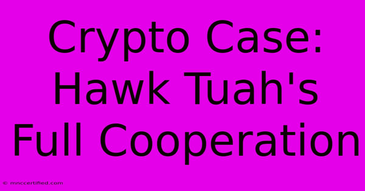 Crypto Case: Hawk Tuah's Full Cooperation