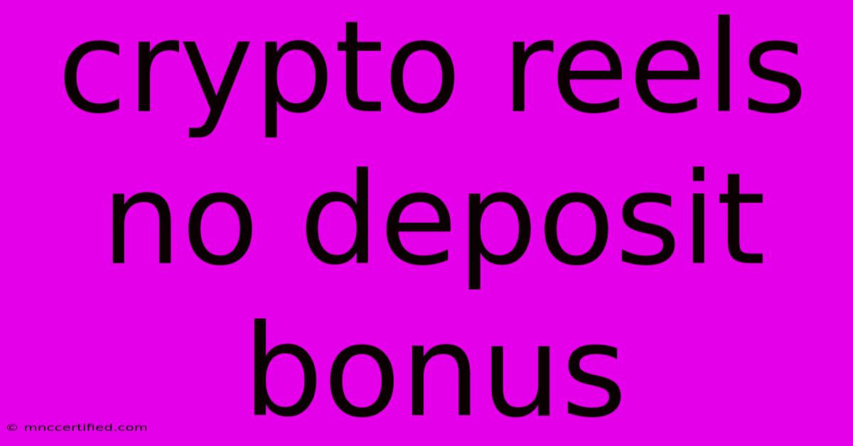 Crypto Reels No Deposit Bonus