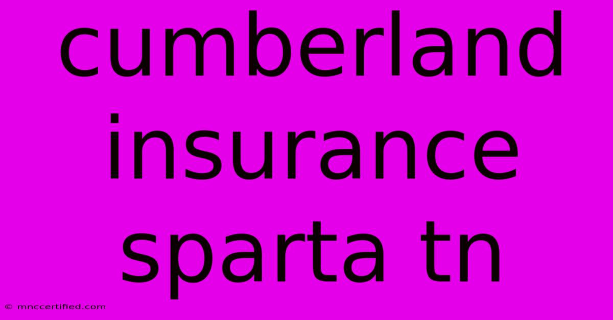 Cumberland Insurance Sparta Tn