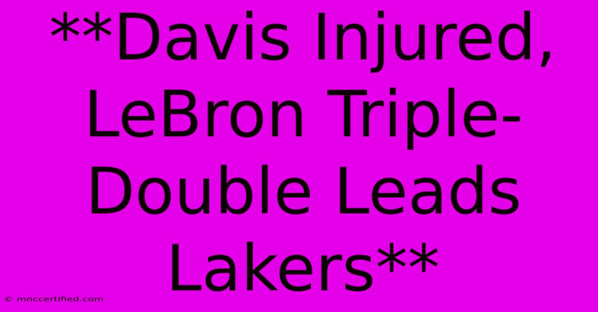 **Davis Injured, LeBron Triple-Double Leads Lakers**