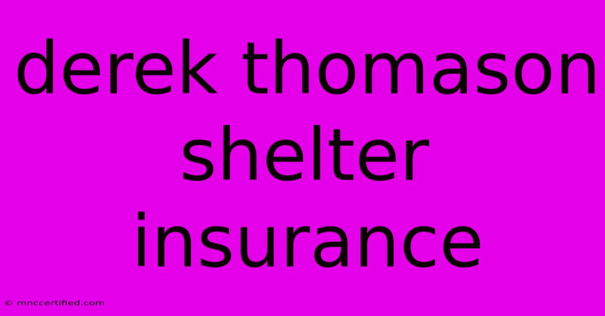 Derek Thomason Shelter Insurance