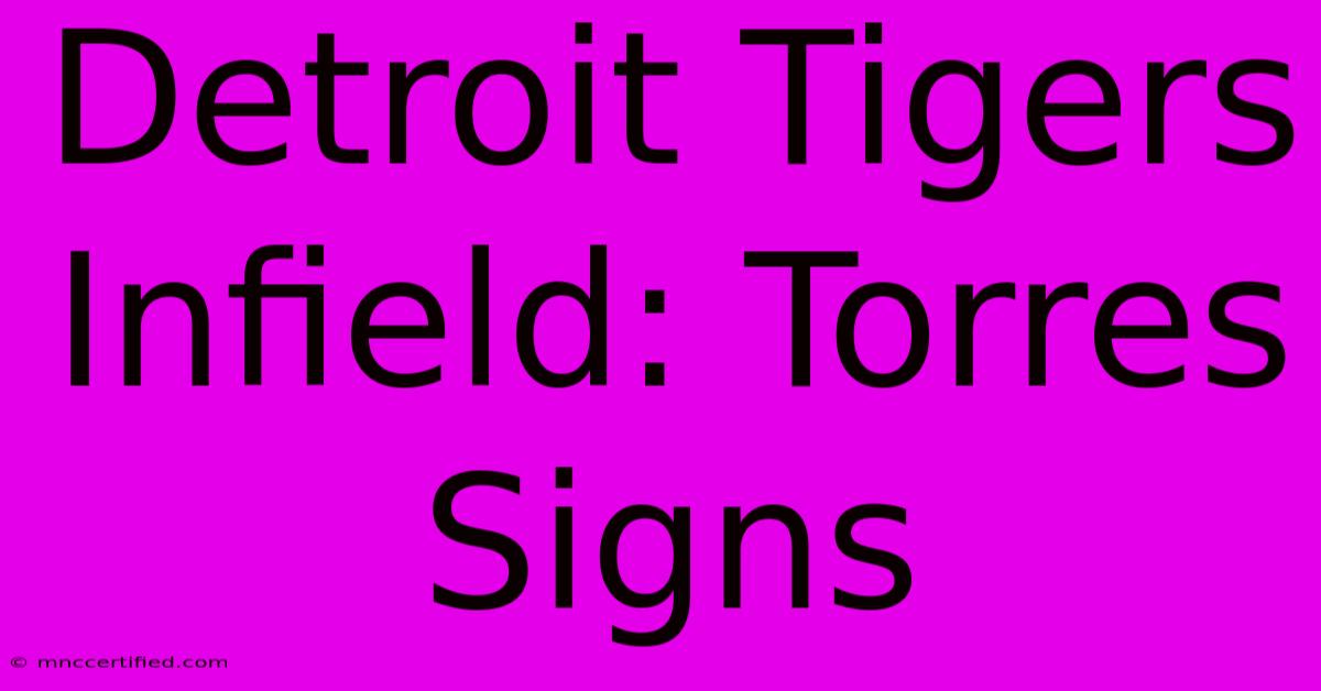 Detroit Tigers Infield: Torres Signs