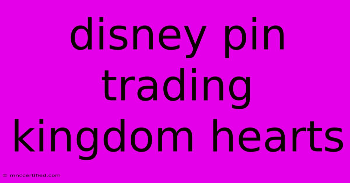 Disney Pin Trading Kingdom Hearts