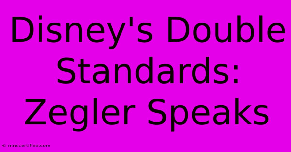 Disney's Double Standards: Zegler Speaks